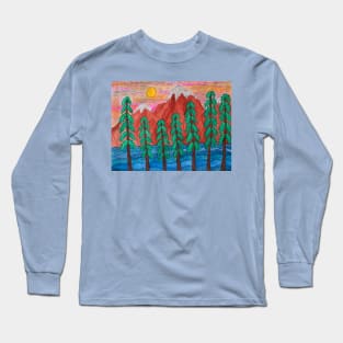 Mountain Scene Long Sleeve T-Shirt